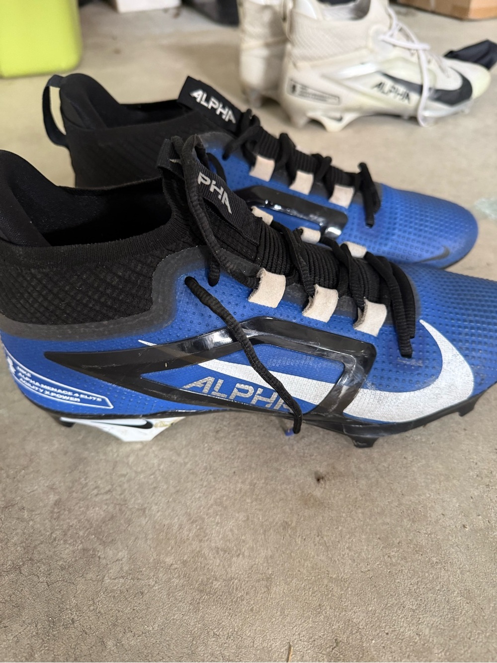 Nike Blue and Black Alpha Men’s Cleats